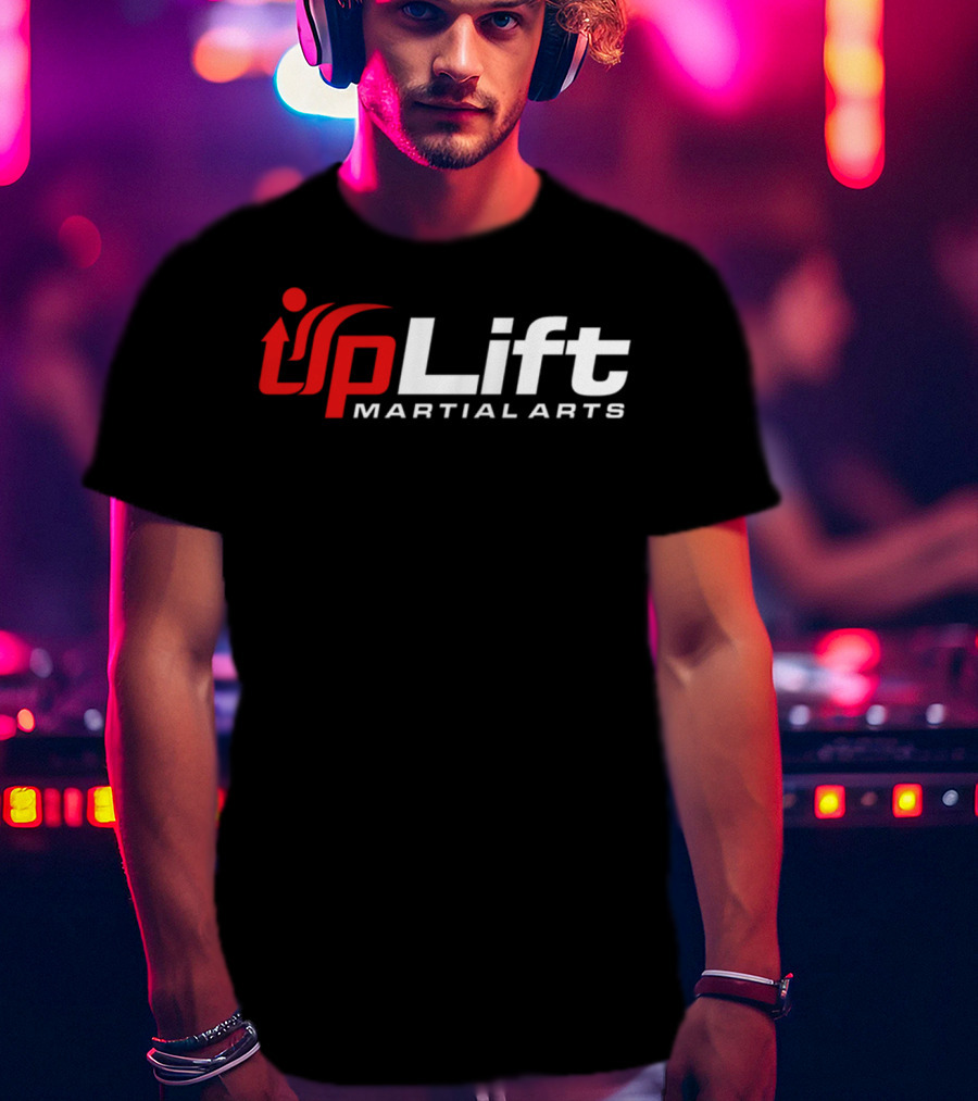 Uplift Martial Arts Dynamic Red And White T-Shirt