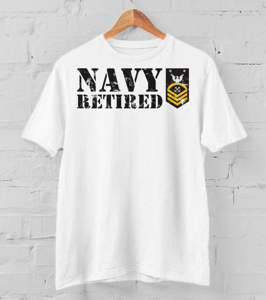 Navy Retired Usn Master Chief Petty Officer Mcpo Insignia T-Shirt