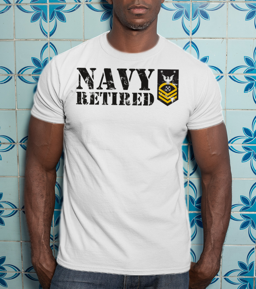 Navy Retired Usn Master Chief Petty Officer Mcpo Insignia T-Shirt