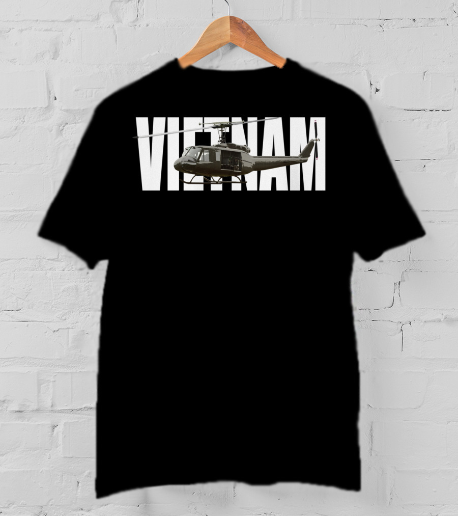 Vietnam UH-1 Huey Helicopter Vietnam Veterans T-Shirt