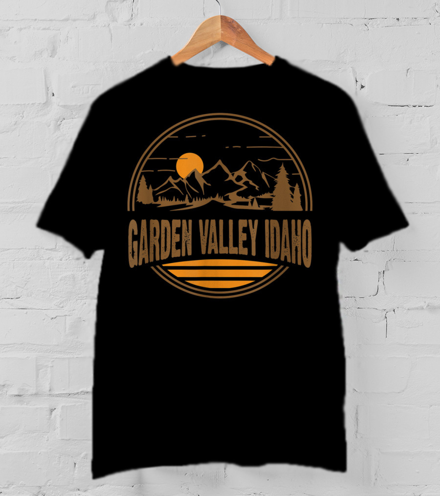 Garden Valley Idaho Mountain Sunset Hiking Adventure T-Shirt