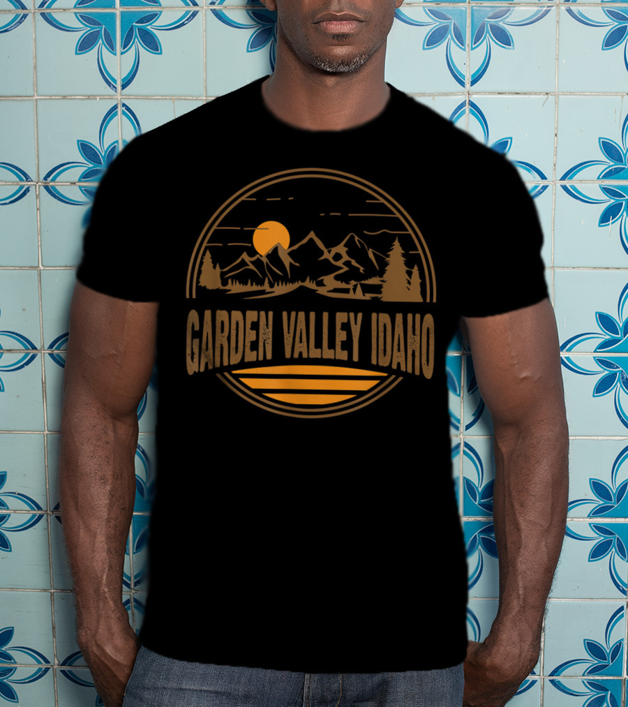 Garden Valley Idaho Mountain Sunset Hiking Adventure T-Shirt