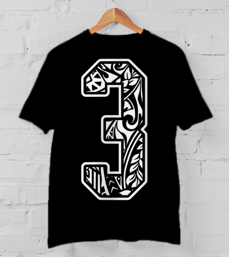 Polynesian Tattoo Number 3 Sports Fan Small T-Shirt