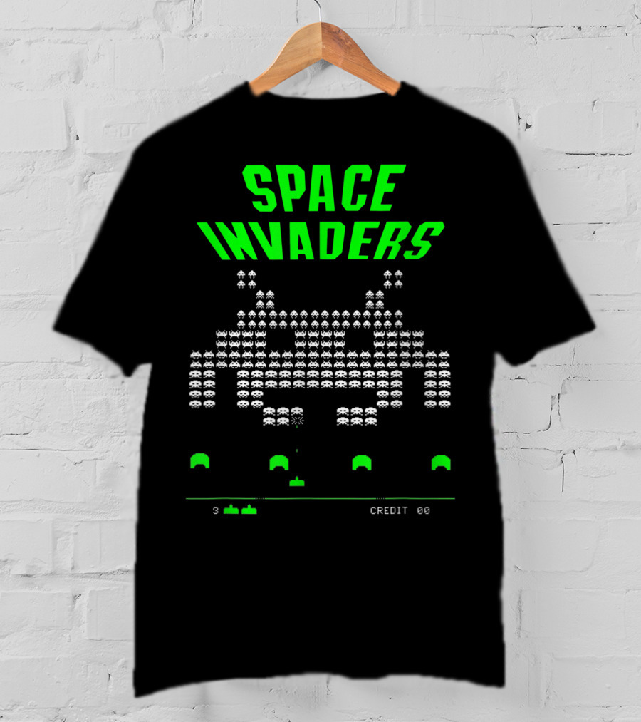 Space Invaders Video Game Over Arcade Classic T-Shirt
