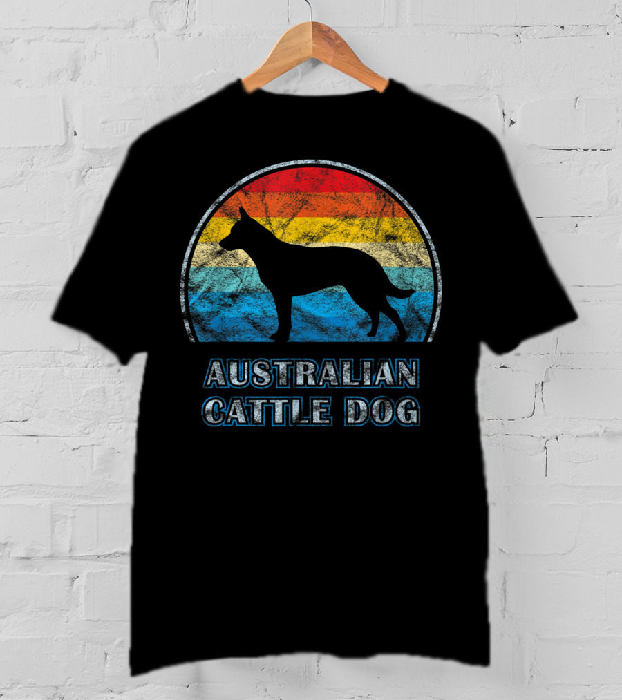 Australian Cattle Dog Retro Vintage T-Shirt