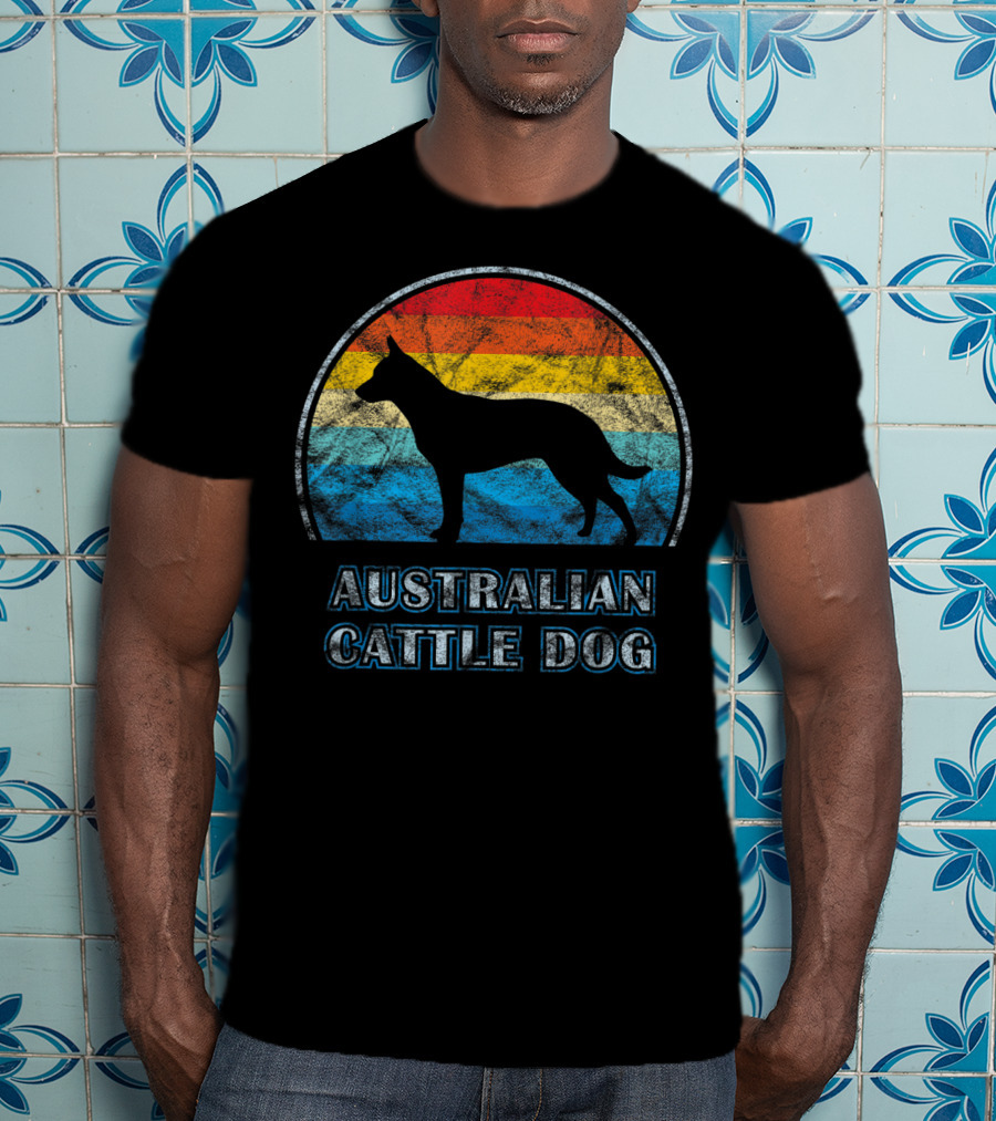 Australian Cattle Dog Retro Vintage T-Shirt