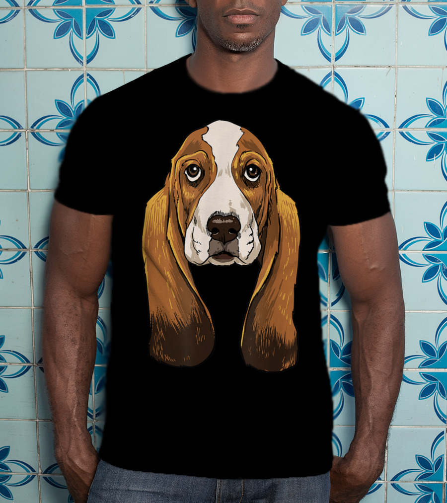 Basset Hound Breed Lover Basset Hound Face T-Shirt