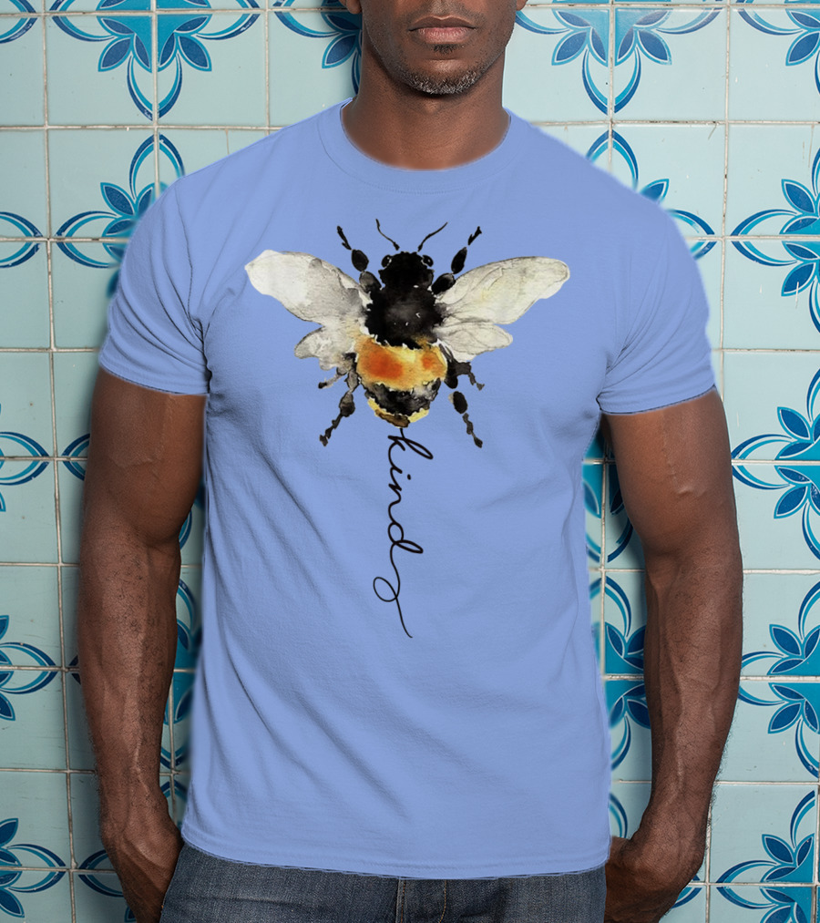 Be Kind Bee Kind Watercolor Bee T-Shirt