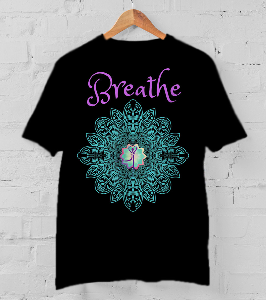 Breathe Lotus Mandala T-Shirt