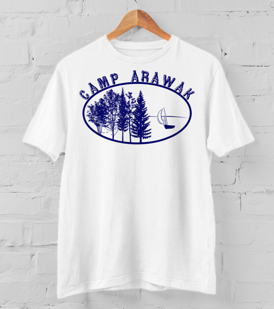 Camp Arawak Forest And Sailboat Vintage T-Shirt