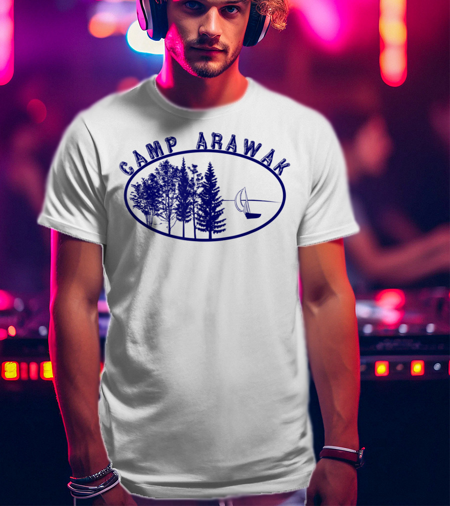 Camp Arawak Forest And Sailboat Vintage T-Shirt