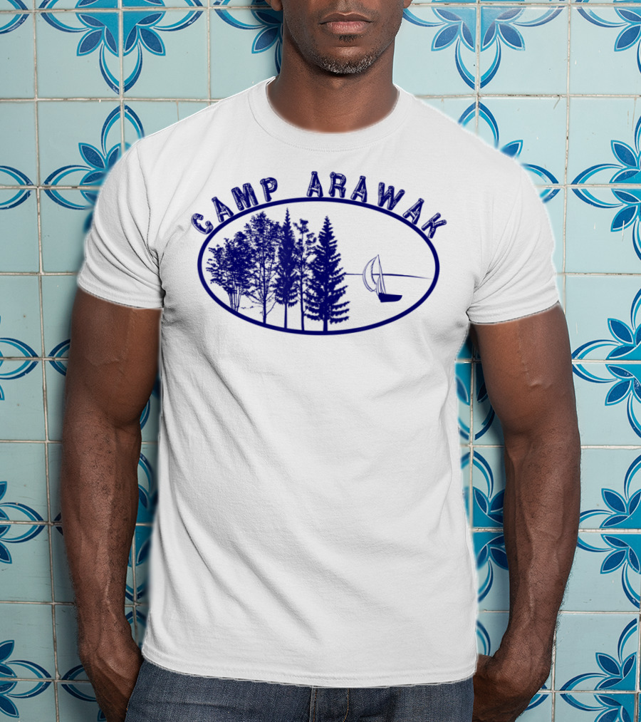 Camp Arawak Forest And Sailboat Vintage T-Shirt