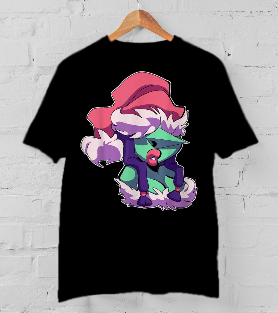 Christmas Is Coming Character In Festive Purple Santa T-Shirt