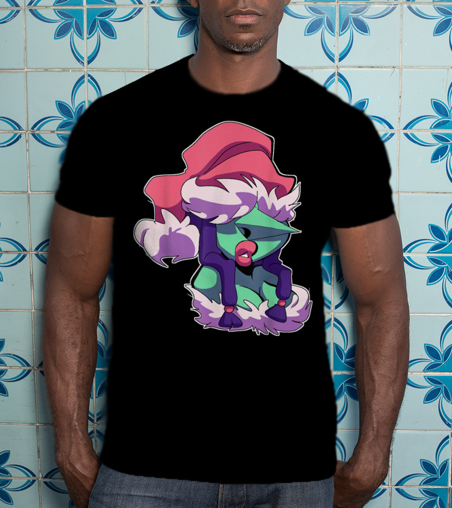 Christmas Is Coming Character In Festive Purple Santa T-Shirt