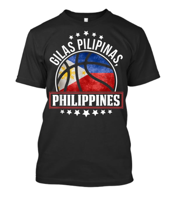 Gilas Pilipinas Philippines Flag Basketball Team T-Shirt