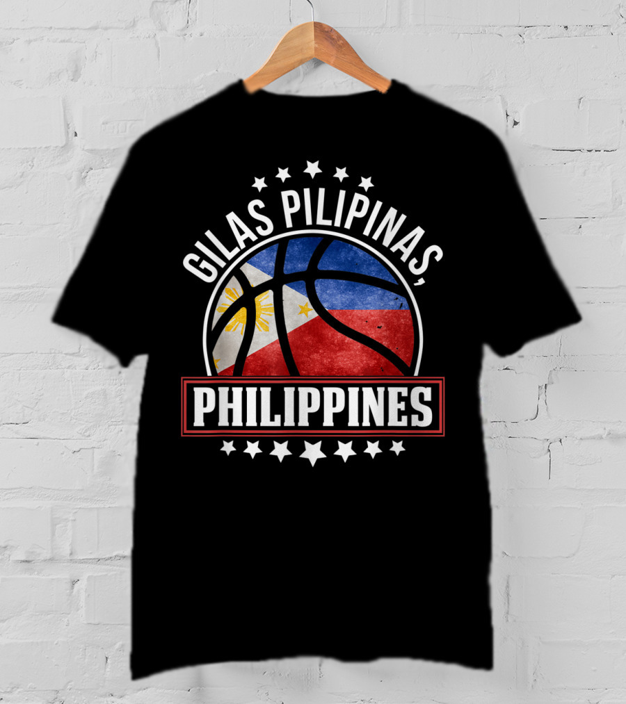 Gilas Pilipinas Philippines Flag Basketball Team T-Shirt