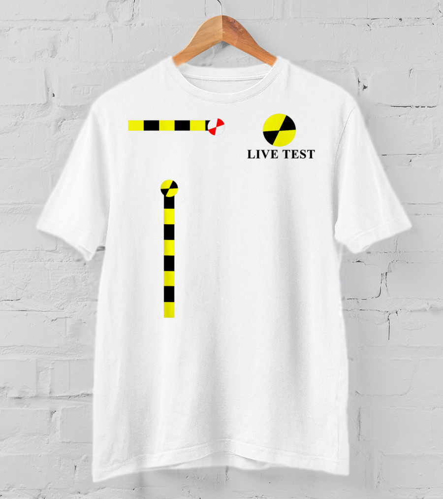 Crash Test Dummy Live Test Cosplay Simple Easy T-Shirt