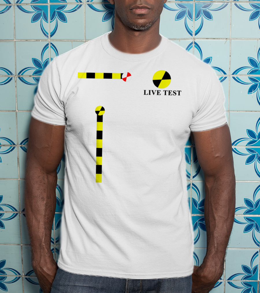 Crash Test Dummy Live Test Cosplay Simple Easy T-Shirt