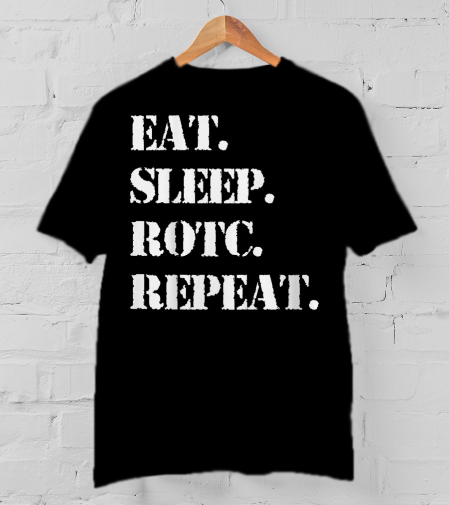 Eat Sleep ROTC Repeat Lifestyle Cycle T-Shirt