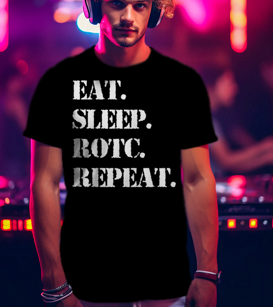 Eat Sleep ROTC Repeat Lifestyle Cycle T-Shirt