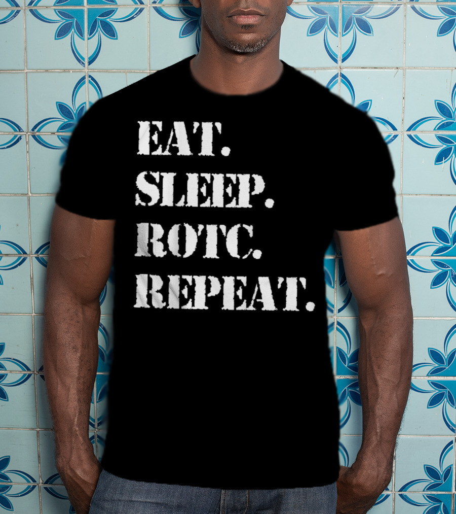 Eat Sleep ROTC Repeat Lifestyle Cycle T-Shirt