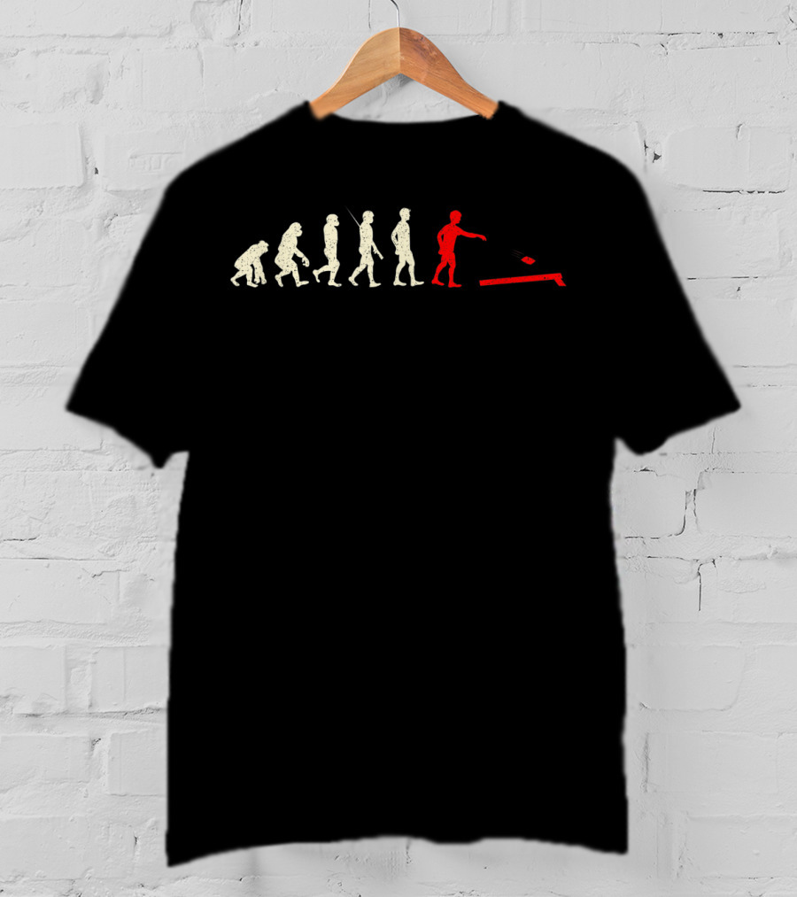 Evolution Of Cornhole Funny Bean Bags Beanbag Toss Progression T-Shirt