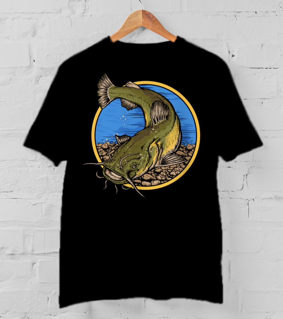 Flathead Catfish Fishing River Adventure T-Shirt
