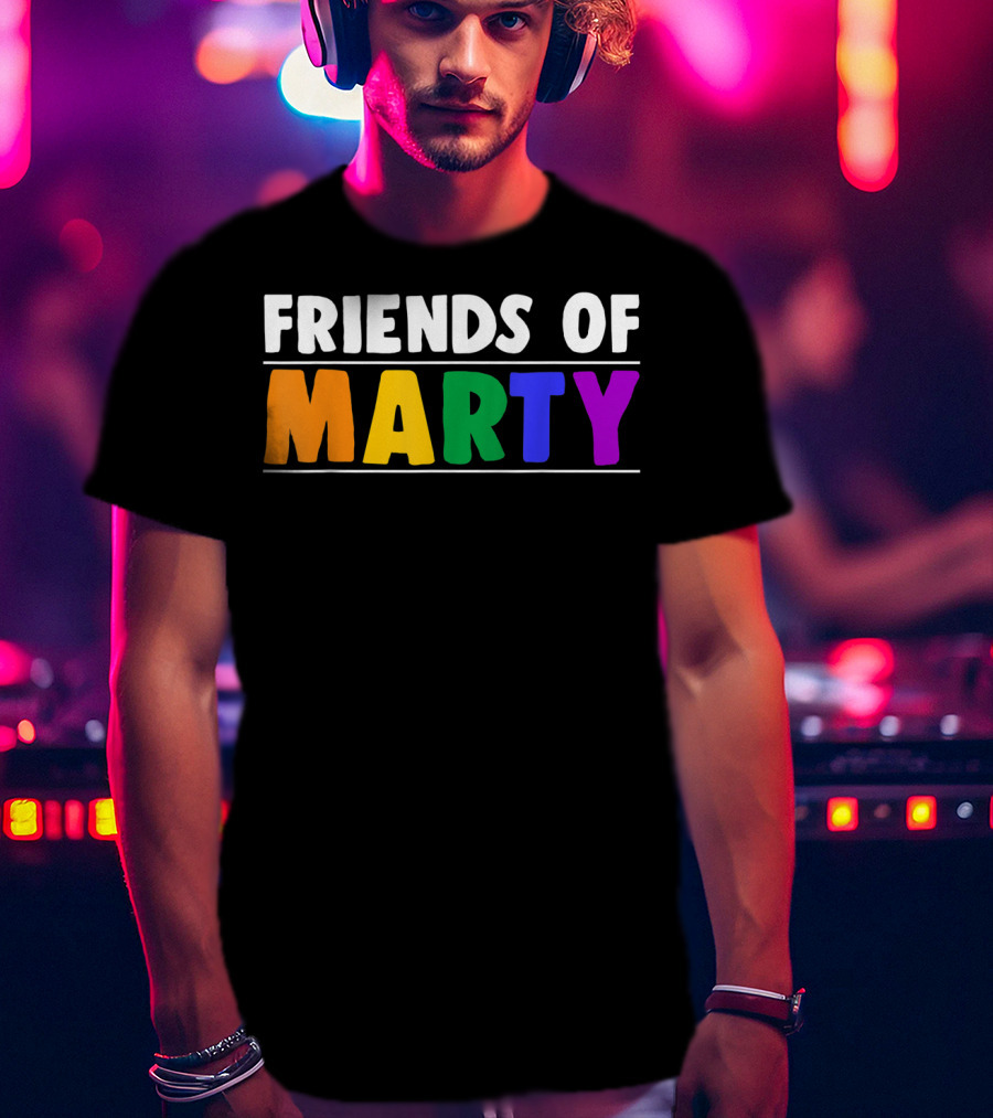 Friends Of Marty Rainbow Color T-Shirt