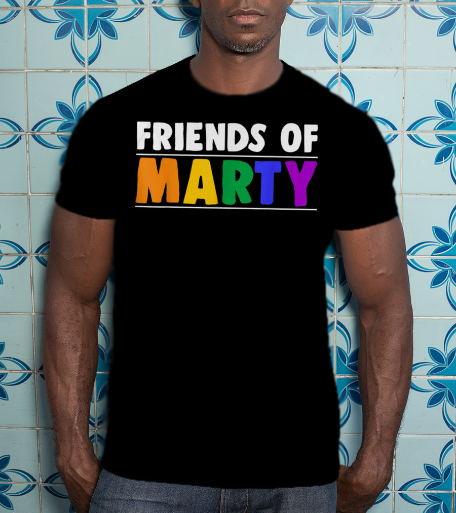 Friends Of Marty Rainbow Color T-Shirt