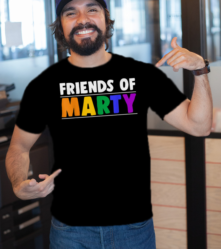 Friends Of Marty Rainbow Color T-Shirt