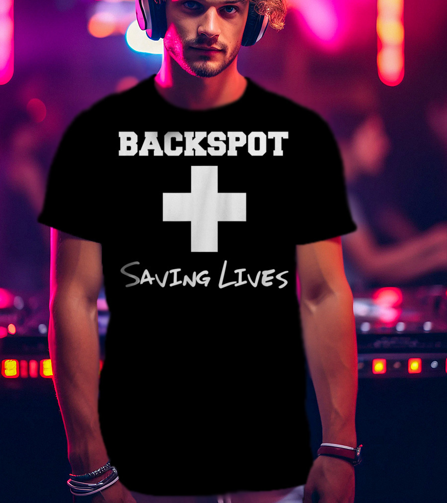 Backspot Plus Saving Lives Cheerleader T-Shirt