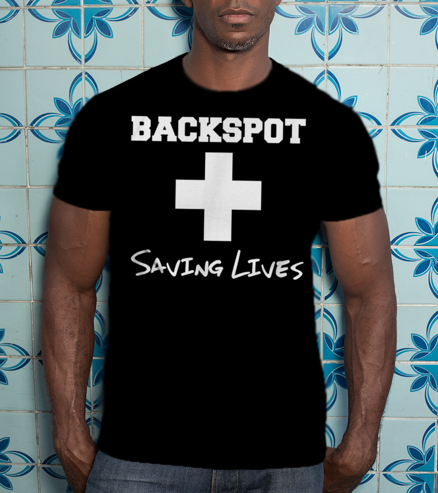 Backspot Plus Saving Lives Cheerleader T-Shirt