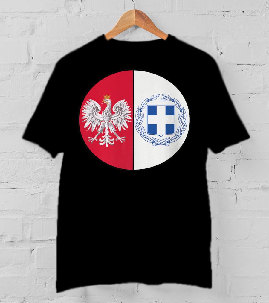 Poland White Eagle Greece National Emblems T-Shirt