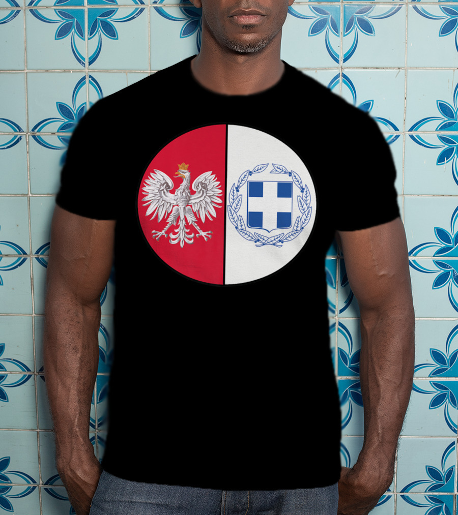 Poland White Eagle Greece National Emblems T-Shirt