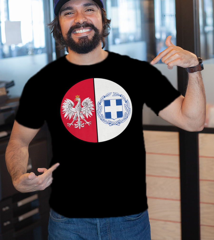 Poland White Eagle Greece National Emblems T-Shirt