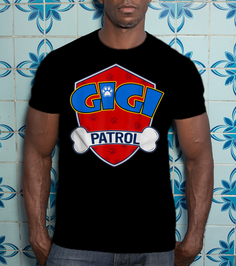 Gigi Patrol Shield Paw Badge Dog T-Shirt