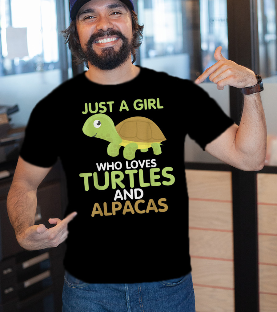 Just A Girl Who Loves Turtles And Alpacas T-Shirt