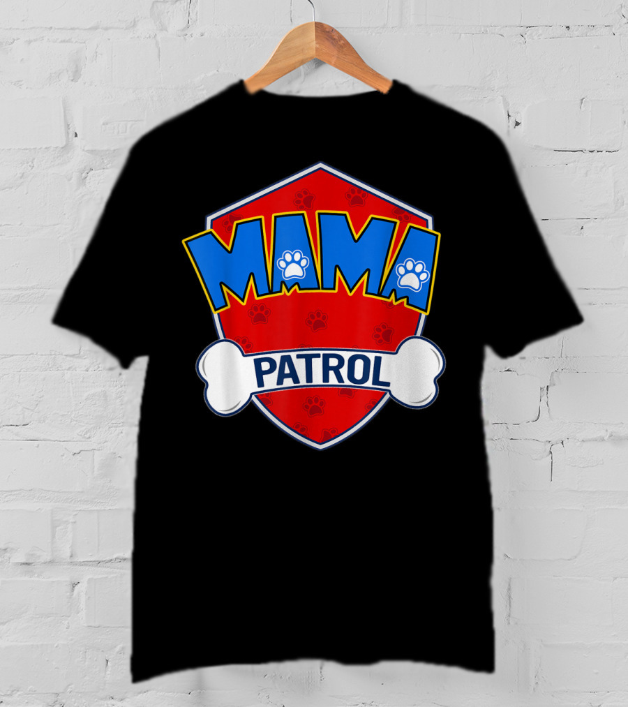 Mama Patrol Paw Badge T-Shirt