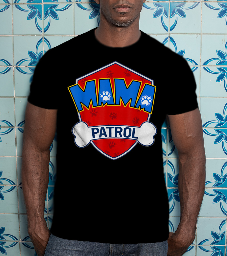 Mama Patrol Paw Badge T-Shirt