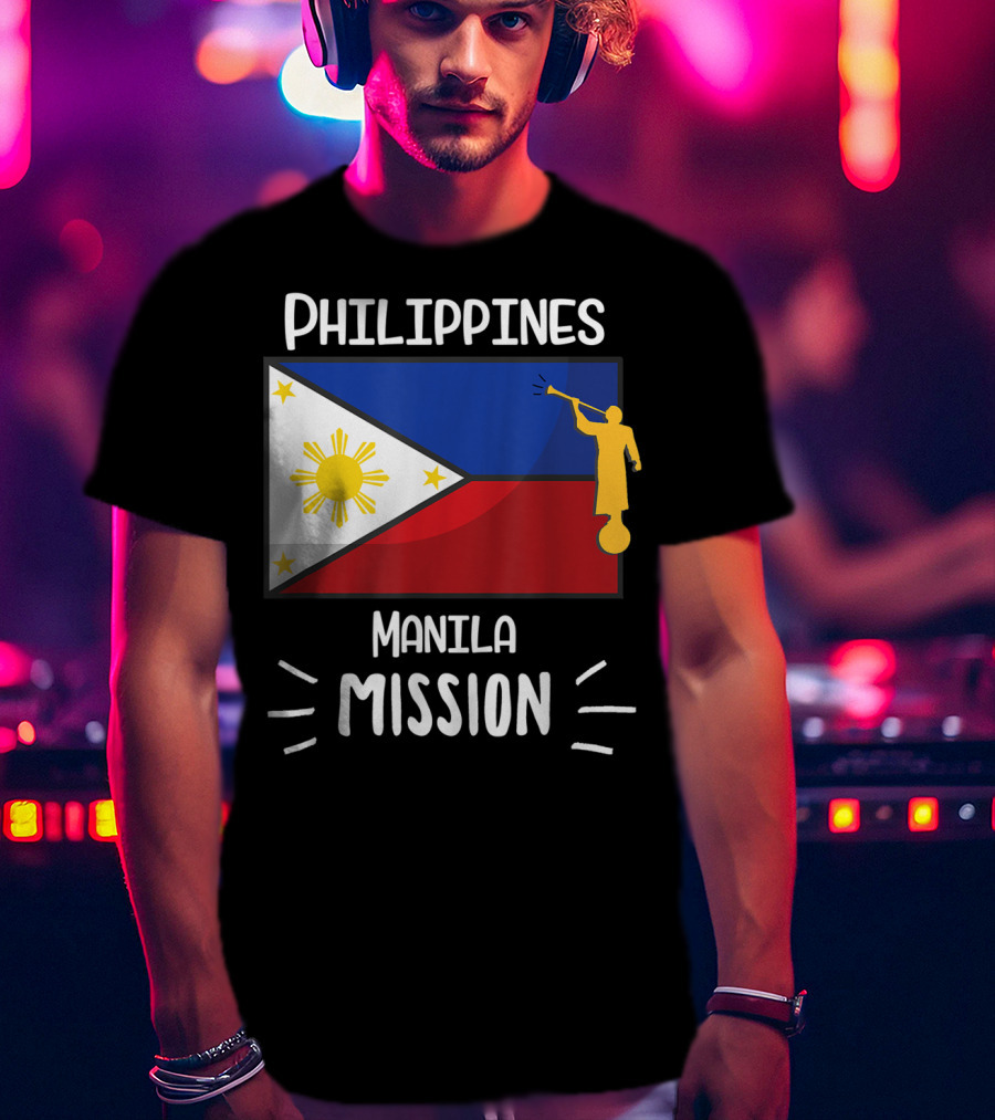 Philippines Manila Mission Mormon LDS Flag T-Shirt