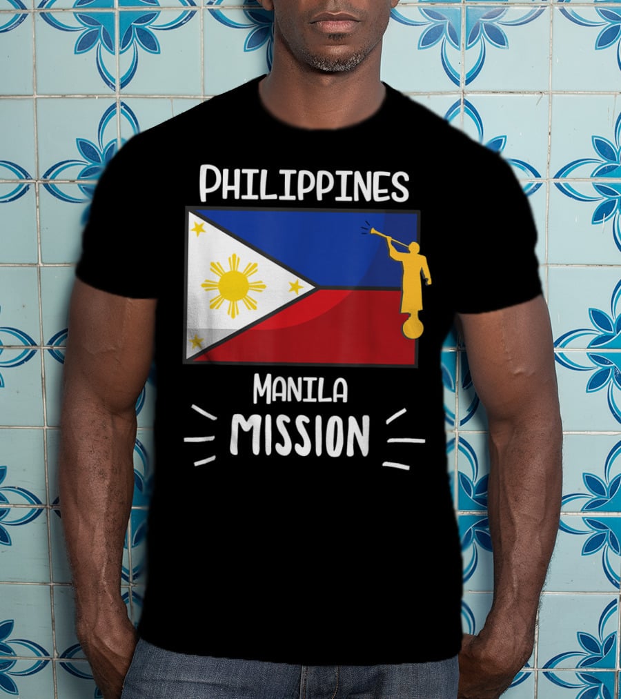 Philippines Manila Mission Mormon LDS Flag T-Shirt