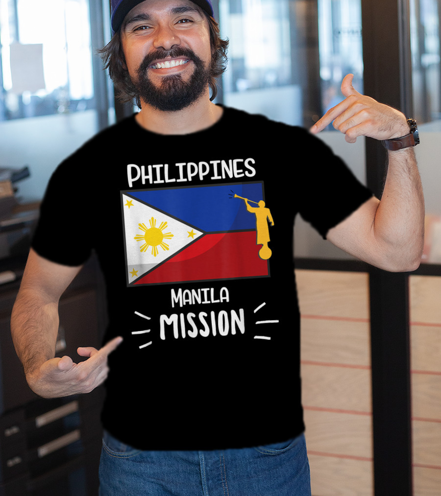 Philippines Manila Mission Mormon LDS Flag T-Shirt