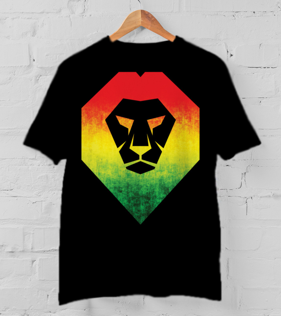 Rasta Flag Jamaican Reggae Lion Bold And Proud T-Shirt