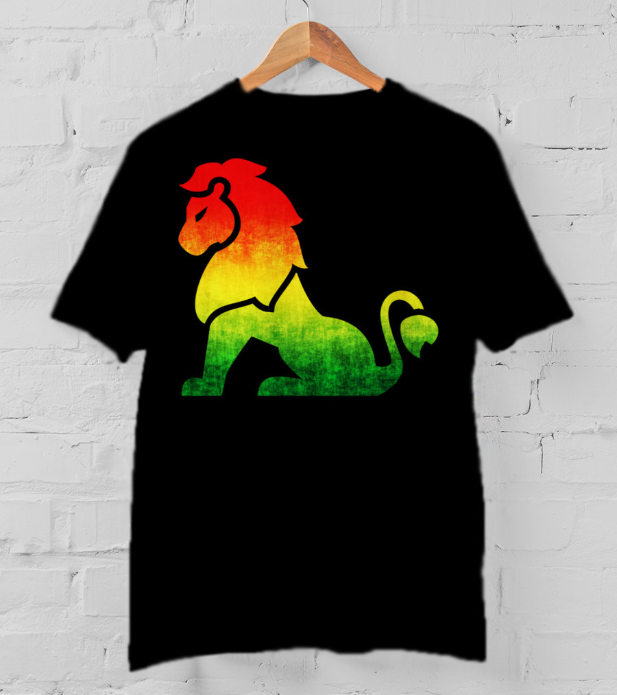 Rasta Flag Reggae Lion Jamaica T-Shirt