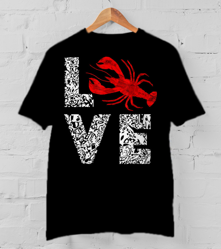 Love Crawfish Cajun River Crayfish Crab Boils Ditch T-Shirt