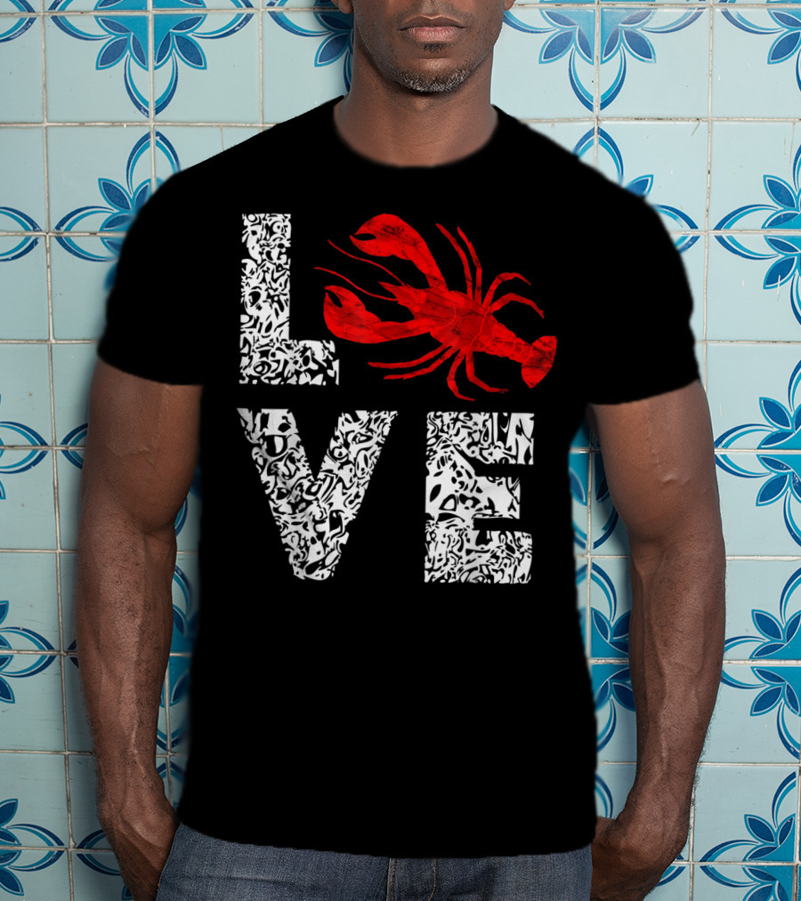 Love Crawfish Cajun River Crayfish Crab Boils Ditch T-Shirt