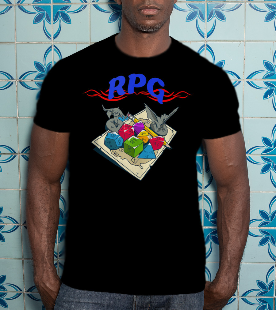 Rpg Dice Dungeon Gaming Board Game Nerdy Gamer T-Shirt
