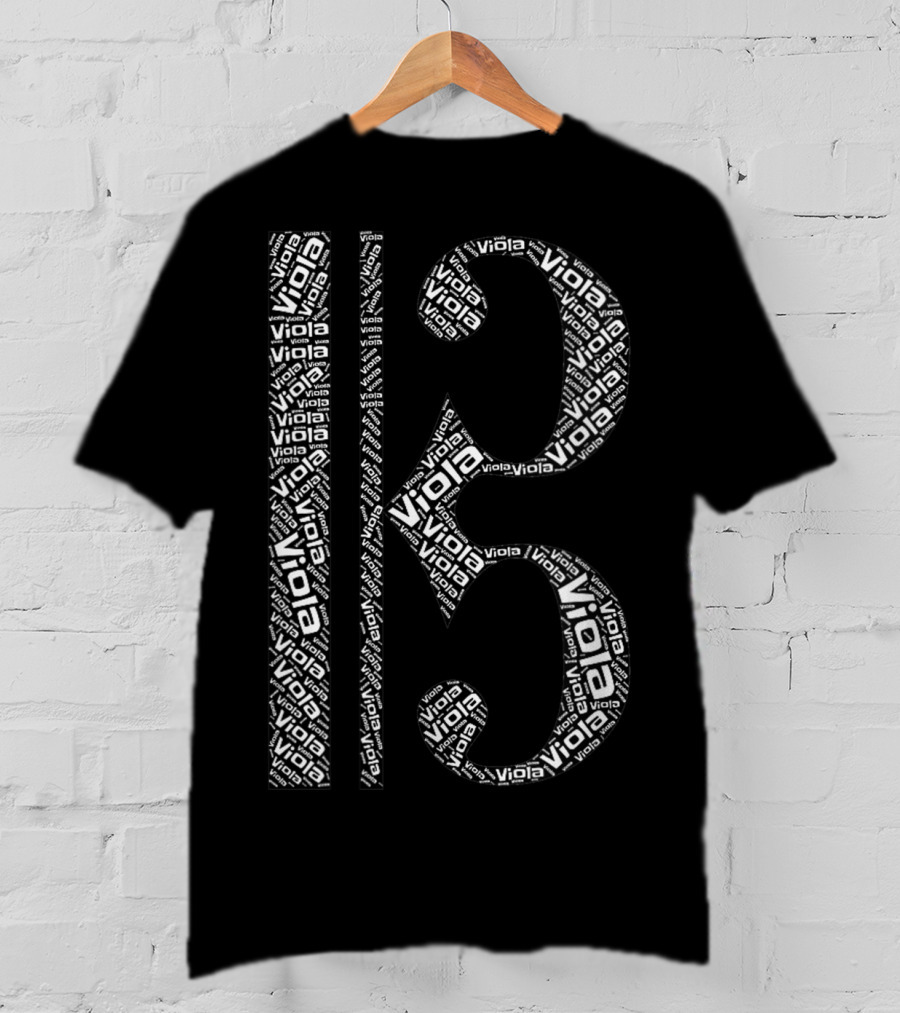 Alto Clef Viola Word T-Shirt