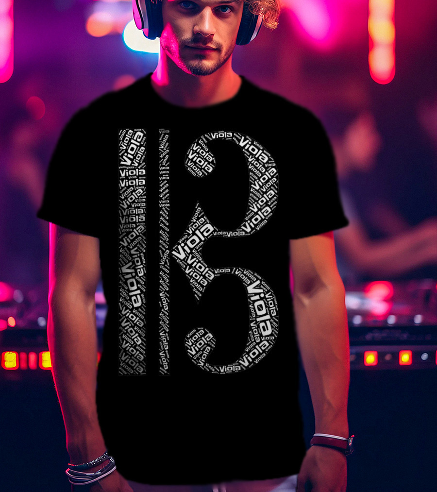 Alto Clef Viola Word T-Shirt