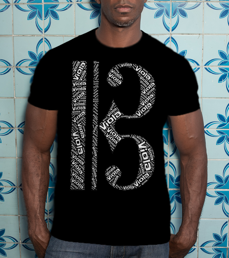 Alto Clef Viola Word T-Shirt